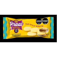 PO13 Galletitas Tapitas de alfajor sabor coco y vainilla 125g Praat PO13 Galletitas Tapitas de alfajor sabor coco y vainilla 125g Praat